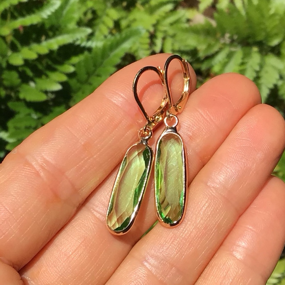 Sundance Charm Earrings Peridot Quartz sale - Picture 3 of 7